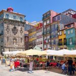 Historic Ribeira Square of Porto, Portugal