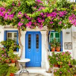 Old House with Greenery in Tinos, Greece
